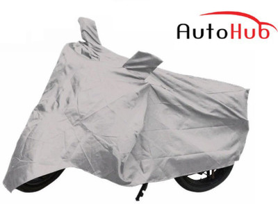 Auto Hub Two Wheeler Cover for Kinetic(Silver)