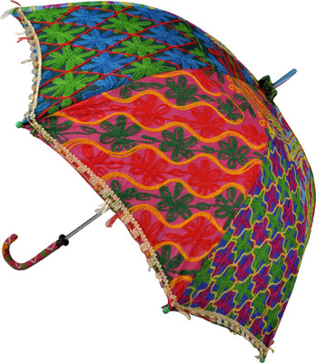 Lal Haveli Single Fold Umbrella(Multicolor)