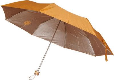 Bs Spy Pakiza Nylon Golden Yellow 3 Fold Pack Of 2 Umbrella(Yellow)