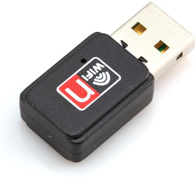 Finger's Mini Portable USB 2.0 300Mbps Wireless USB Adapter(Black)