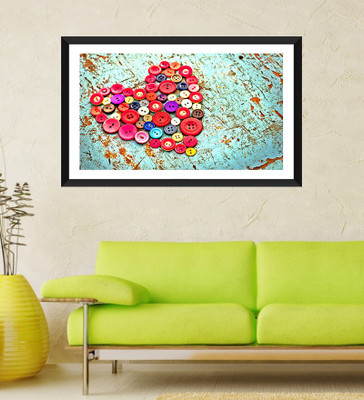 Tallenge - Valentine's Day Gift - Heart Buttons - Framed Art Print On Photographic Paper(24 inch X 18 inch, Framed)
Tallenge - Valentine's Day Gift - Heart Buttons - Framed Art Print On Photographic Paper(24 inch X 18 inch, Framed)
