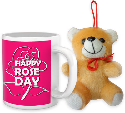 Tied Ribbons Mug, Soft Toy Gift Set