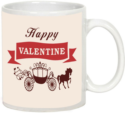 AllUPrints Lovely Valentines Day Present White Ceramic Mug(325 ml)