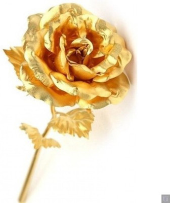 Bajya Real Gold Dipped Golden Rose Prefect Valentine Gift Decorative Showpiece - 15 cm(Gold Plated, Gold)
Bajya Real Gold Dipped Golden Rose Prefect Valentine Gift Decorative Showpiece - 15 cm(Gold Plated, Gold)