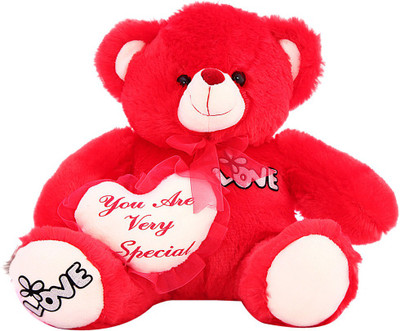 DealBindaas Rose Bear Valentine Stuff Teddy 25 Cms - 280 mm(Red)