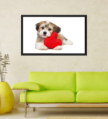 Tallenge - Valentine's Day Gift - Cute Dog with Heart - Framed Art Print On Photographic Paper(24 inch X 12 inch, Framed)
Tallenge - Valentine's Day Gift - Cute Dog with Heart - Framed Art Print On Photographic Paper(24 inch X 12 inch, Framed)