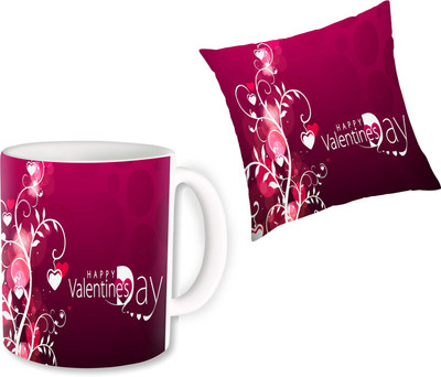 PhotogiftsIndia Cushion, Mug Gift Set