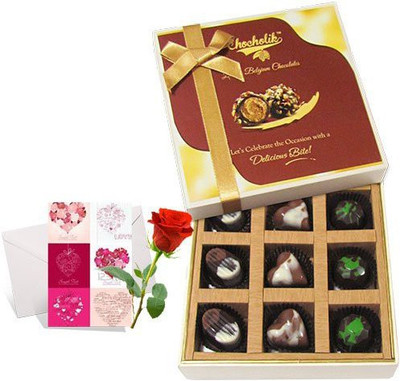 Chocholik Greeting Card Gift Set
