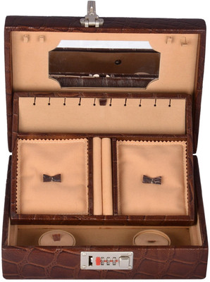 Laveri Small Jewellery Vanity Box(Brown)