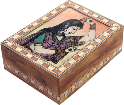 R S Jewels Bani Thani Gemstone Painting Wooden 4 x 3 Jewellery Vanity Box(Multicolor)
R S Jewels Bani Thani Gemstone Painting Wooden 4 x 3 Jewellery Vanity Box(Multicolor)