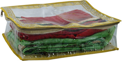 Bahurani Boutique Designer Combo of 6 inch Saree Cover 5 pcs(Golden)