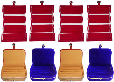 Abhinidi Combo of 8 velvet case Ring and Earring storage travelling Folder Jewellery Vanity Box(Multicolor)
Abhinidi Combo of 8 velvet case Ring and Earring storage travelling Folder Jewellery Vanity Box(Multicolor)