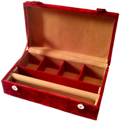 Addyz Jewelry Organizer Vanity Box(Red)