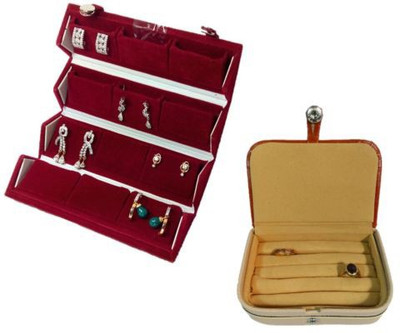 Abhinidi Pack of 2 Ear Ring Folder Ring case Travelling Pouch Box Vanity Box(Red,Brown)
Abhinidi Pack of 2 Ear Ring Folder Ring case Travelling Pouch Box Vanity Box(Red,Brown)