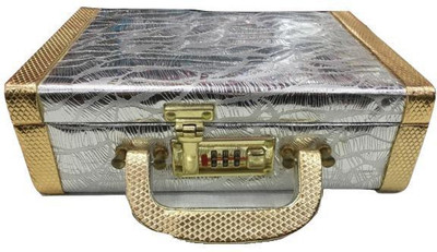 Fateh Enterprises Pasha Jewelry Vanity Box(Silver, Gold)