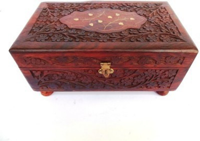 Craftatoz Bangle Box,Wooden Wedding Gift Box, Handcrafted Box Perfect For Wedding , Makeup Vanity Box(brown)