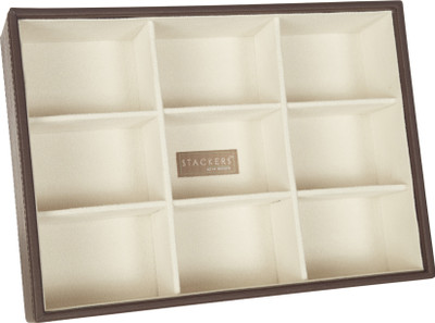 Howards Stackers Stackable Chocolate Faux Leather Jewellery Storage Tray Medium - 9 Compartments Jewellery storage Vanity Box(Brown)
Howards Stackers Stackable Chocolate Faux Leather Jewellery Storage Tray Medium - 9 Compartments Jewellery storage Vanity Box(Brown)