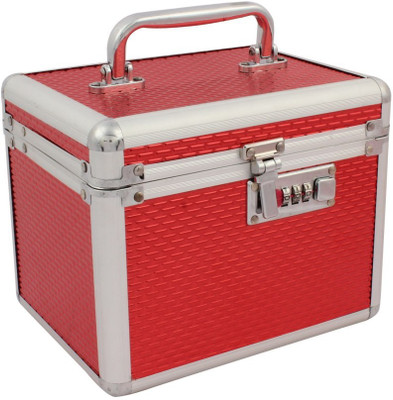 Pride Star Kohinoor to store cosmetics Vanity Box(Royal Red)