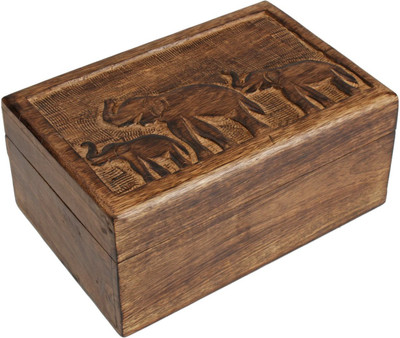 Store Indya Vintage Hand Carved Elephant Motif Multi-Purpose Jewellery Vanity Box(Brown)
Store Indya Vintage Hand Carved Elephant Motif Multi-Purpose Jewellery Vanity Box(Brown)
