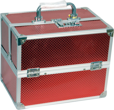Bonanza Pretty trays Makeup box Vanity Box(Red)