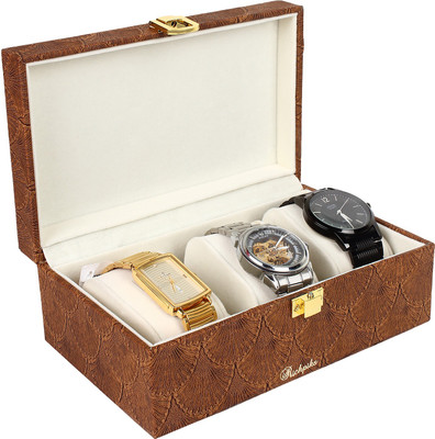 Richpiks Small Watch cum Bangle Box Watch and Jewellery Purpose Vanity Box(Brown)
Richpiks Small Watch cum Bangle Box Watch and Jewellery Purpose Vanity Box(Brown)