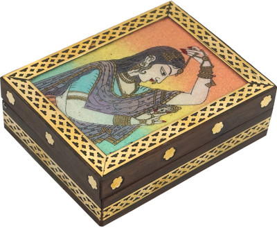 R S Jewels Indian Stone Painting Wooden Handicraft Jewellery Vanity Box(Multicolor)
R S Jewels Indian Stone Painting Wooden Handicraft Jewellery Vanity Box(Multicolor)