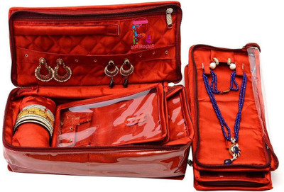 Atorakushon Bangle Necklace Earrings Tops Studs Half Set Bag Box Case Storage Pouch Vanity Box(Maroon)
Atorakushon Bangle Necklace Earrings Tops Studs Half Set Bag Box Case Storage Pouch Vanity Box(Maroon)