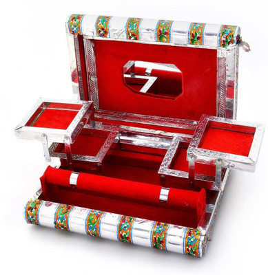 Shree Sai Handicraft Colorful Mayur Meenakari Work Red Jewellery Vanity Box(Silver)
Shree Sai Handicraft Colorful Mayur Meenakari Work Red Jewellery Vanity Box(Silver)