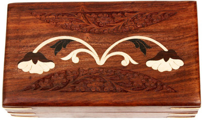 Store Indya Rustic Hand Carved Wooden Organizer with Floral Inlay Jewellery Vanity Box(Brown)
Store Indya Rustic Hand Carved Wooden Organizer with Floral Inlay Jewellery Vanity Box(Brown)