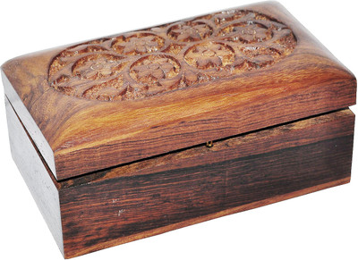 DakshCraft Small Wooden Handmade Jewelry Box Makeup and Jewellery Vanity Box(Brown)
DakshCraft Small Wooden Handmade Jewelry Box Makeup and Jewellery Vanity Box(Brown)