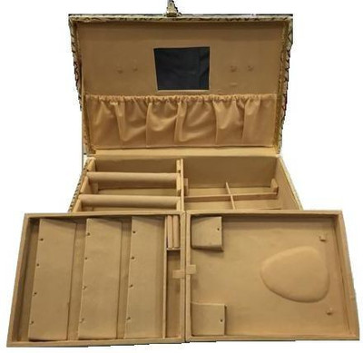 Fateh Enterprises Sasha Jewelry Box Vanity Box(Gold)