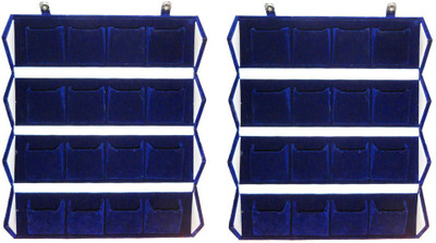 Atorakushon Pack of 2 BigFolder 16 pair Earrings Blue Velvet Folding jewellery Travelling Box Storage Case Vanity Box(Blue)
Atorakushon Pack of 2 BigFolder 16 pair Earrings Blue Velvet Folding jewellery Travelling Box Storage Case Vanity Box(Blue)