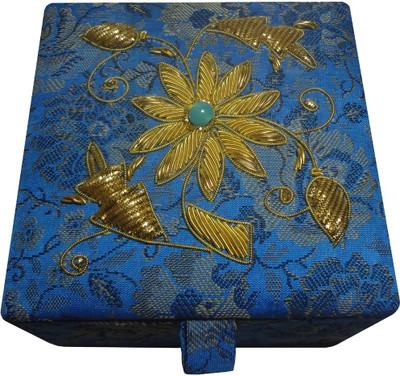 Avinash Handicrafts 10x10 cm Blue in zari work Makeup, Jewellery, Decorative Vanity Box(Blue)
Avinash Handicrafts 10x10 cm Blue in zari work Makeup, Jewellery, Decorative Vanity Box(Blue)