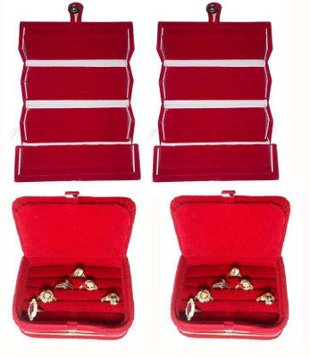 Aadhya Combo of Ear ring and Ring boxes Pack of 4 keep delicate jewellery safe Vanity Box(Maroon)
Aadhya Combo of Ear ring and Ring boxes Pack of 4 keep delicate jewellery safe Vanity Box(Maroon)