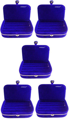 Abhinidi Set of 5 velvet ring storage travelling folder case Box Vanity Box(Blue)
Abhinidi Set of 5 velvet ring storage travelling folder case Box Vanity Box(Blue)