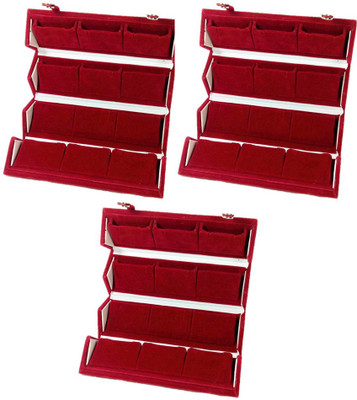 Atorakushon 3 Medium Earring Nosepin Folder Jewellery Box Traveling Organiser Pouch Storage Case Vanity Box(Red)
Atorakushon 3 Medium Earring Nosepin Folder Jewellery Box Traveling Organiser Pouch Storage Case Vanity Box(Red)