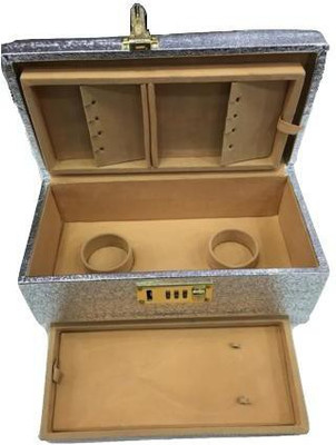Fateh Enterprises Jewelry Jewelry Vanity Box(Silver)