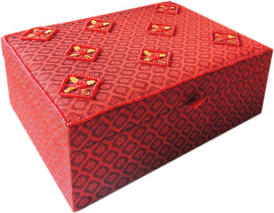 The Decor Mart Decor Mart - Jewellery Box - Handmade - Beaded Fabric - Red - 10 x 7 x 3 inch Makeup Vanity Box(Red)
The Decor Mart Decor Mart - Jewellery Box - Handmade - Beaded Fabric - Red - 10 x 7 x 3 inch Makeup Vanity Box(Red)