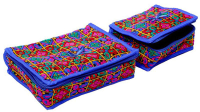 Kuber Industries Kit Set of 2 Pcs in heavy Quilted Material Make Up Vanity Box(Blue)
Kuber Industries Kit Set of 2 Pcs in heavy Quilted Material Make Up Vanity Box(Blue)