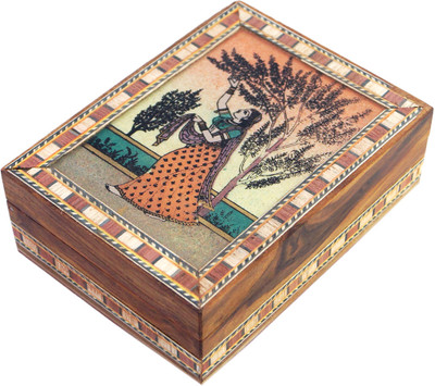 R S Jewels Wooden Handicraft Gemstone Painting 4 x 3 Jewellery Vanity Box(Multicolor)
R S Jewels Wooden Handicraft Gemstone Painting 4 x 3 Jewellery Vanity Box(Multicolor)