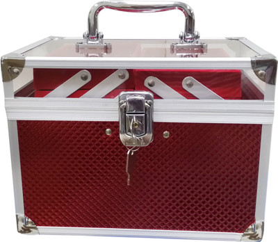 Pride Star Daisy to store cosmetics Vanity Box(Royal Red)