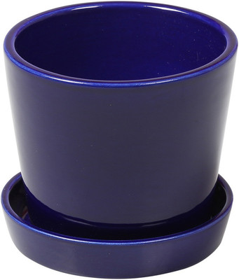DECARDO Ceramic Vase(4.5 inch, Blue)