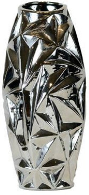 The Art Effects Ceramic Vase(15 inch, Steel)