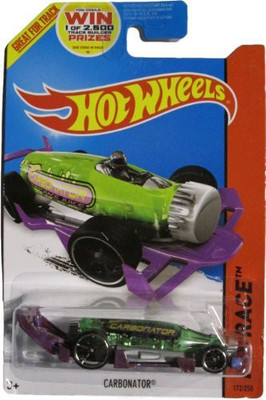 Hot Wheels 2014 Hw Race Xraycers Green & Purple Carbonator 172/250(Green)
