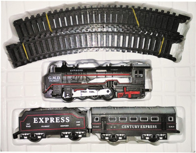 Khareedi Battery Operated Train Set With Head Light(Black)