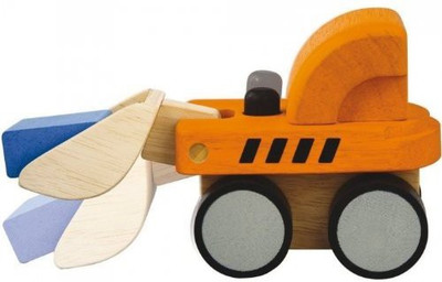 Plan Toys Mini Bulldozer(Orange)