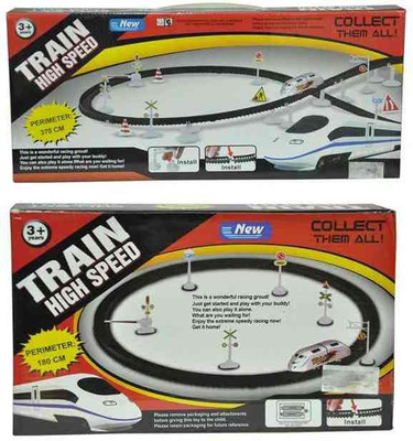 New Pinch Combo Of High Speed Metro Train Big & Small(Grey)