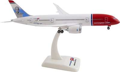 Hogan Wings Boeing 787-8 Norwegian "Thor", Scale 1:200 (with Stand with Gear)(Multicolor)
Hogan Wings Boeing 787-8 Norwegian "Thor", Scale 1:200 (with Stand with Gear)(Multicolor)