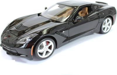 Maisto 2014 Corvette Stingray Black 1:18 by Maisto Diecast Scale Model Car(Black)