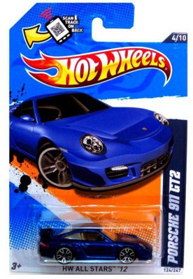 Mattel Hot Wheels Porsche 911 Gt2 124/247(Blue)